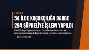 54 İlde Kaçakçılığa Darbe 294 Şüpheliye İşlem Yapıldı