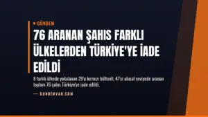 76 Aranan Şahıs Farklı Ülkelerden Türkiye’ye İade Edildi