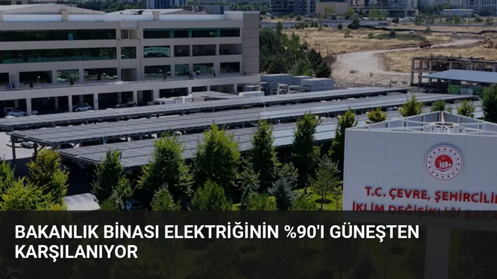 Bakanlık Binası Elektriğinin 'ı Güneşten Karşılanıyor