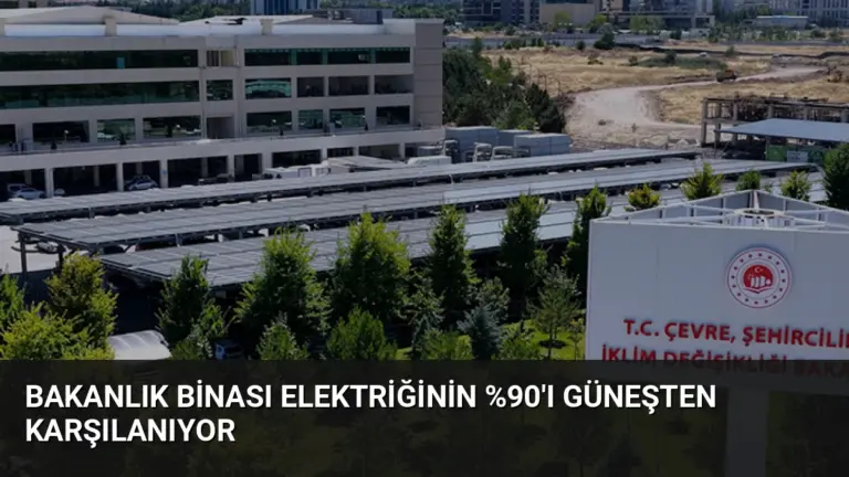 Bakanlık Binası Elektriğinin 'ı Güneşten Karşılanıyor