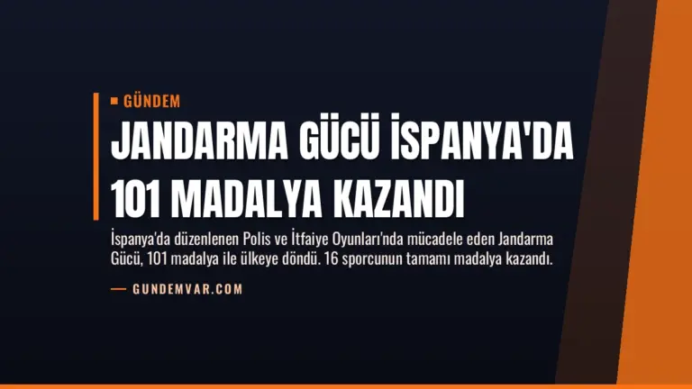 Jandarma Gücü İspanya'da 101 Madalya Kazandı