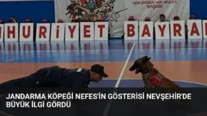 Jandarma Köpeği Nefes'in Gösterisi Nevşehir'de Büyük İlgi Gördü