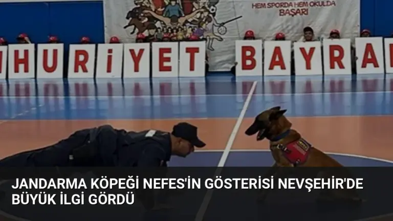 Jandarma Köpeği Nefes'in Gösterisi Nevşehir'de Büyük İlgi Gördü