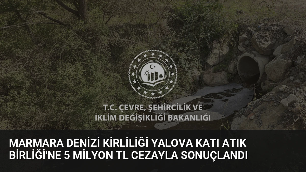 Marmara Denizi Kirliliği Yalova Katı Atık Birliği’ne 5 Milyon TL Cezayla Sonuçlandı