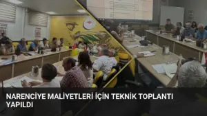 Narenciye Maliyetleri İçin Teknik Toplantı Yapıldı