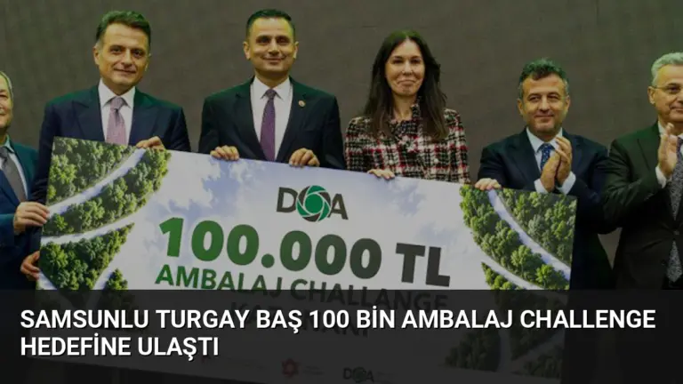 Samsunlu Turgay Baş 100 Bin Ambalaj Challenge Hedefine Ulaştı