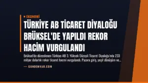 Türkiye AB Ticaret Diyaloğu Brüksel’de Yapıldı Rekor Hacim Vurgulandı